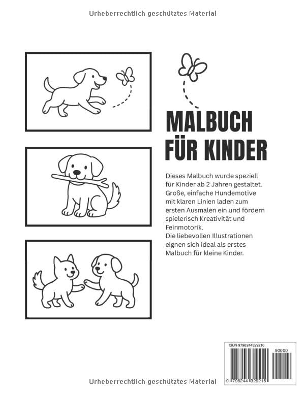Rückseite – Malbuch für Kinder